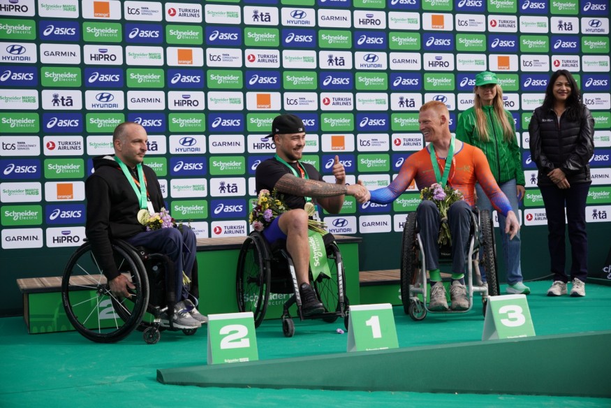 Le Gersois Thibault Daurat survole la course fauteuil au Marathon de Paris
